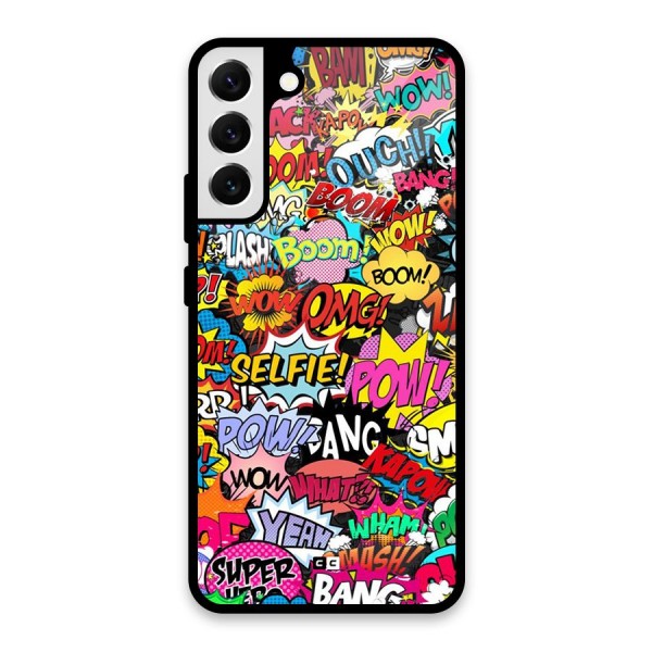 Comic Ringtone Glass Back Case for Galaxy S22 Plus 5G