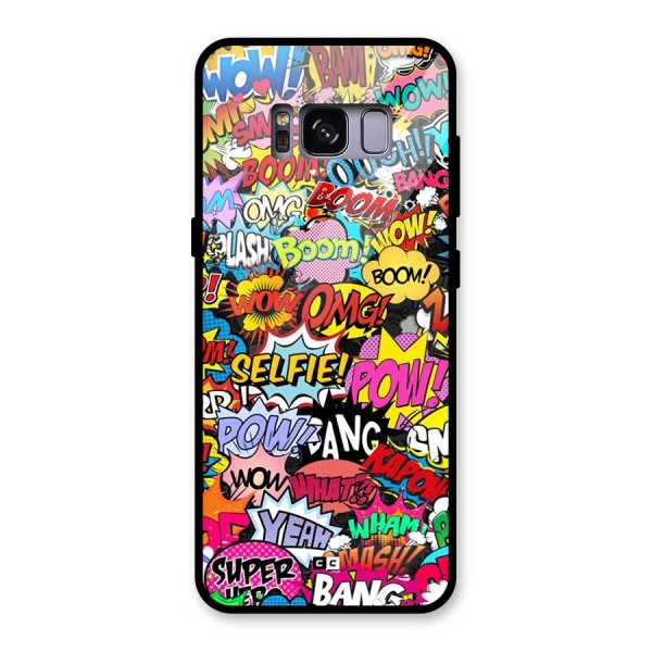 Comic Ringtone Glass Back Case for Galaxy S8