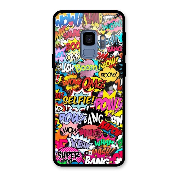 Comic Ringtone Glass Back Case for Galaxy S9