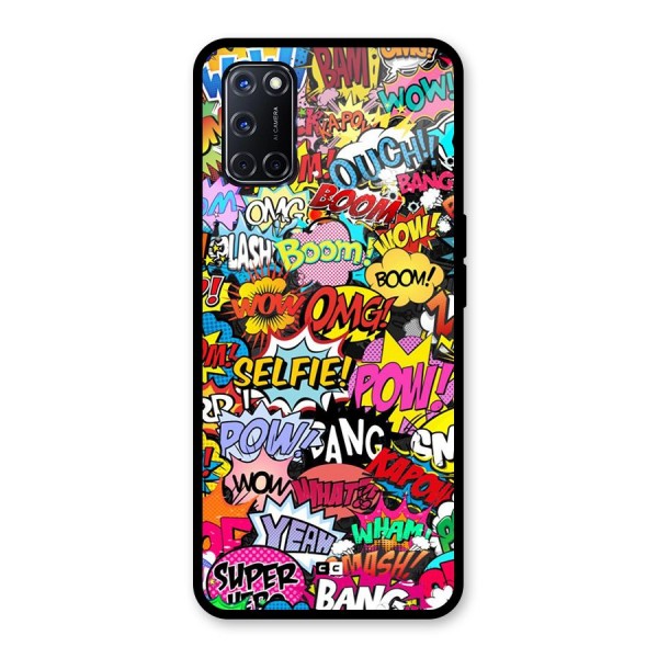 Comic Ringtone Glass Back Case for Oppo A52