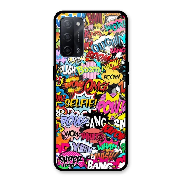 Comic Ringtone Glass Back Case for Oppo A53s 5G