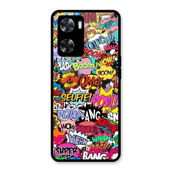 Comic Ringtone Glass Back Case for Oppo A57 2022