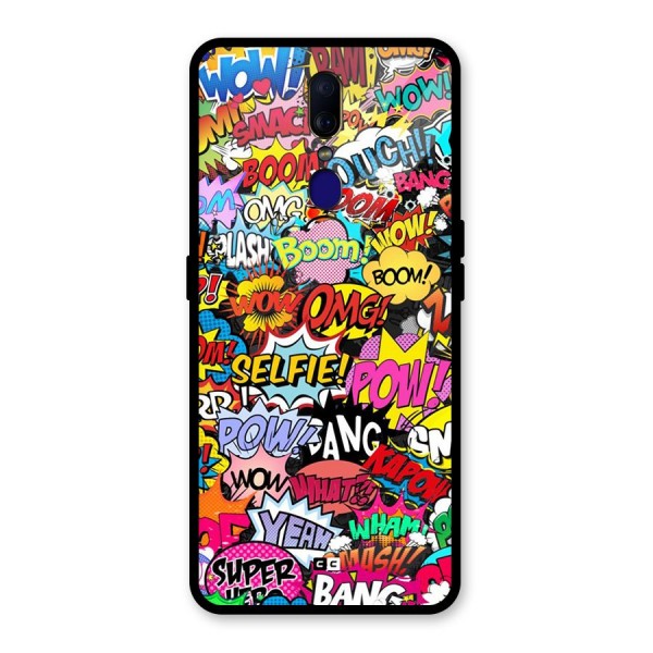 Comic Ringtone Glass Back Case for Oppo F11