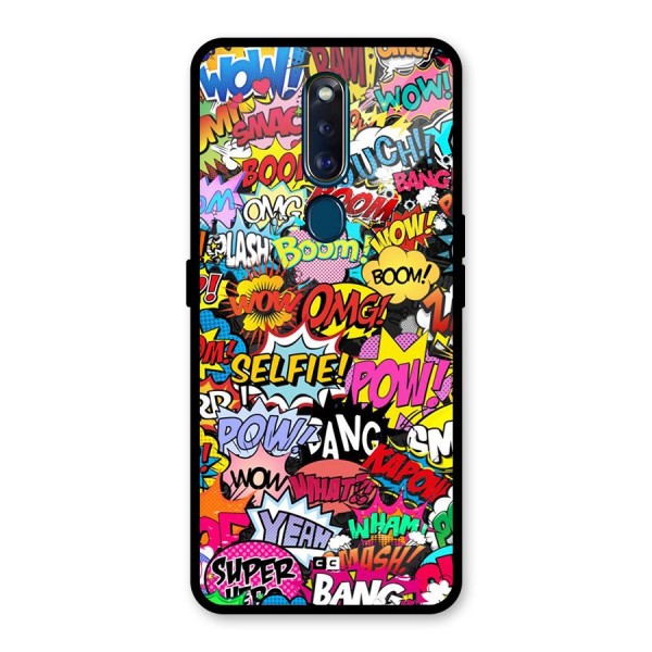 Comic Ringtone Glass Back Case for Oppo F11 Pro