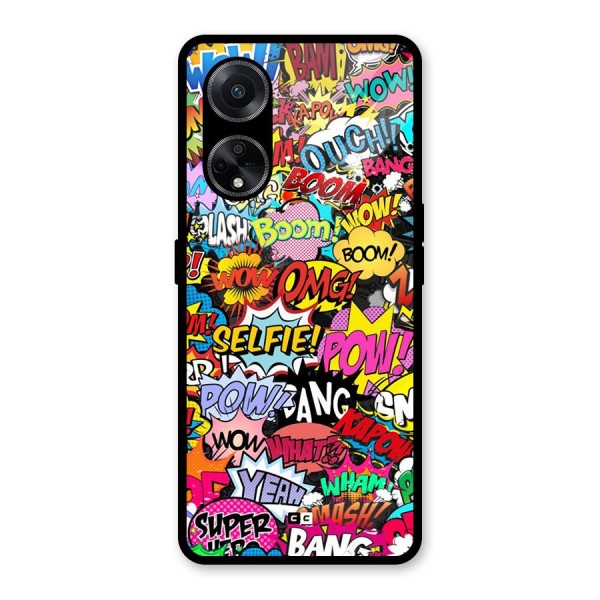 Comic Ringtone Glass Back Case for Oppo F23