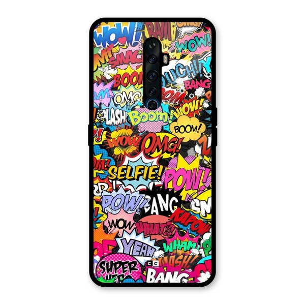 Comic Ringtone Glass Back Case for Oppo Reno2 F