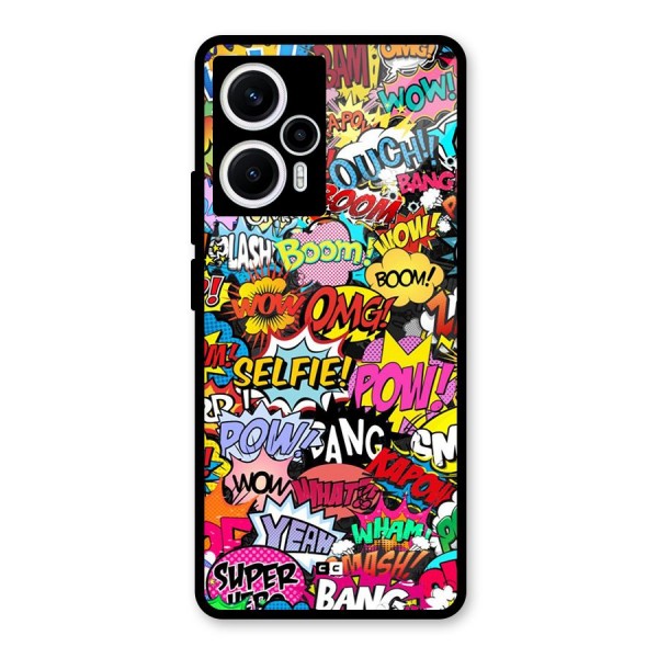 Comic Ringtone Glass Back Case for Poco F5