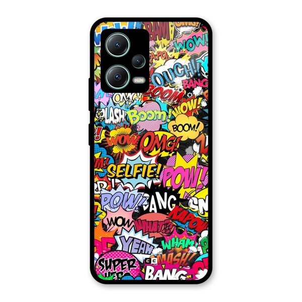 Comic Ringtone Glass Back Case for Poco X5