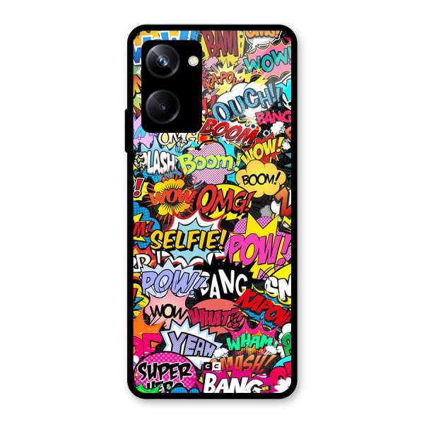 Comic Ringtone Glass Back Case for Realme 10 Pro