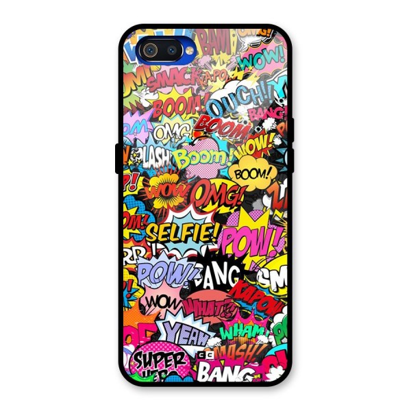 Comic Ringtone Glass Back Case for Realme C2