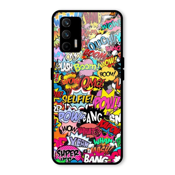 Comic Ringtone Glass Back Case for Realme X7 Max