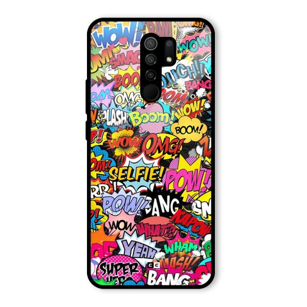 Comic Ringtone Glass Back Case for Redmi 9 Prime