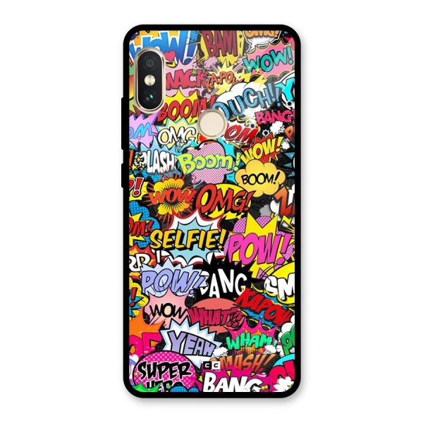 Comic Ringtone Glass Back Case for Redmi Note 5 Pro