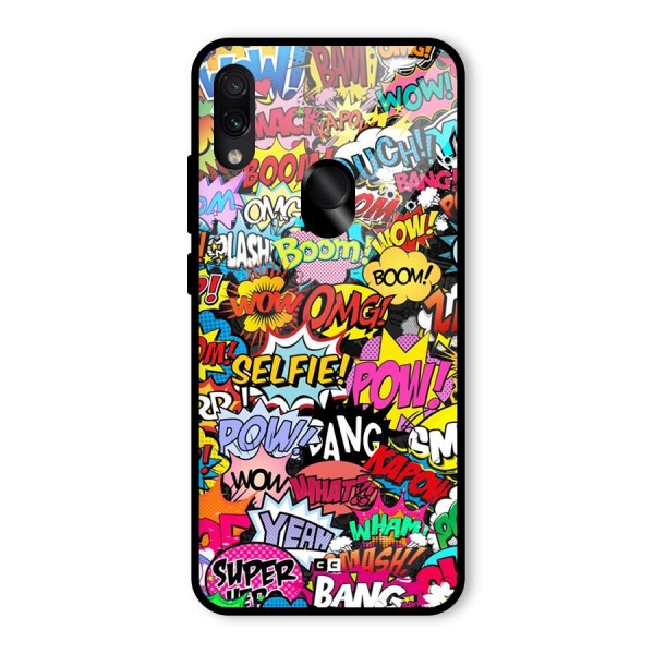 Comic Ringtone Glass Back Case for Redmi Note 7