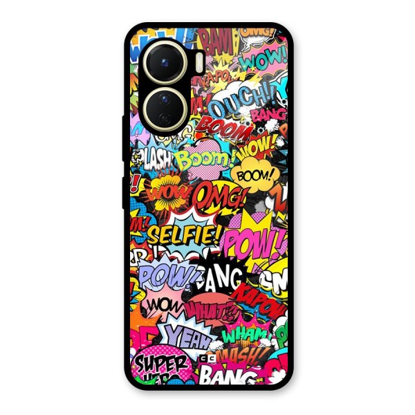 Comic Ringtone Glass Back Case for Vivo Y16