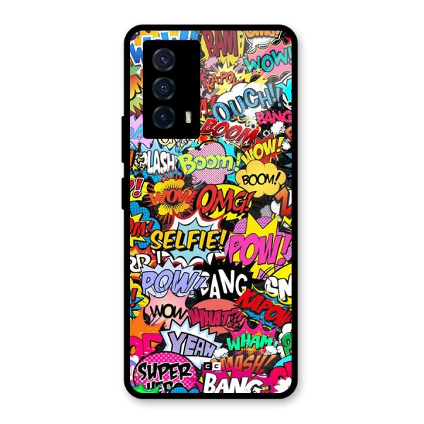 Comic Ringtone Glass Back Case for Vivo iQOO Z5