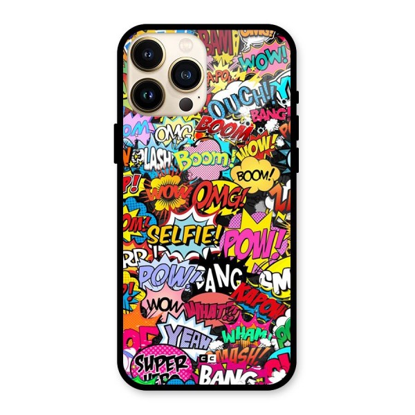 Comic Ringtone Glass Back Case for iPhone 13 Pro Max