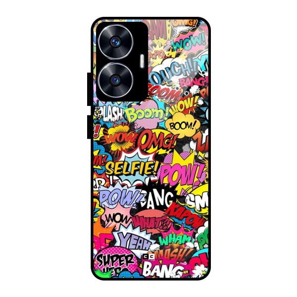 Comic Ringtone Glass Back Case for realme C55