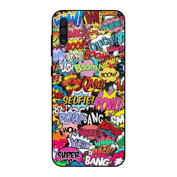 Comic Ringtone Metal Back Case for Galaxy A50s