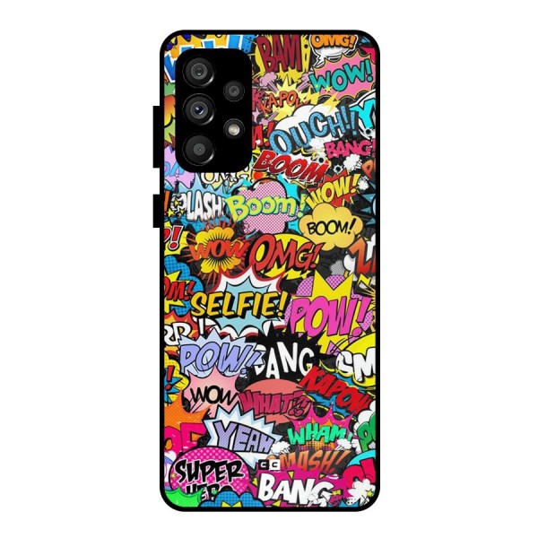 Comic Ringtone Metal Back Case for Galaxy A73 5G