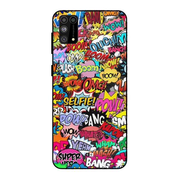 Comic Ringtone Metal Back Case for Galaxy M31