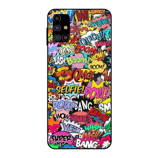 Comic Ringtone Metal Back Case for Galaxy M31s