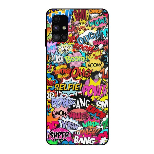 Comic Ringtone Metal Back Case for Galaxy M51