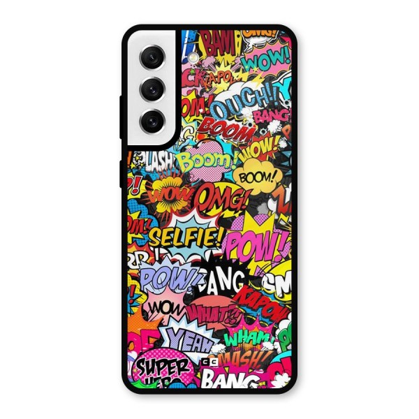 Comic Ringtone Metal Back Case for Galaxy S21 FE 5G