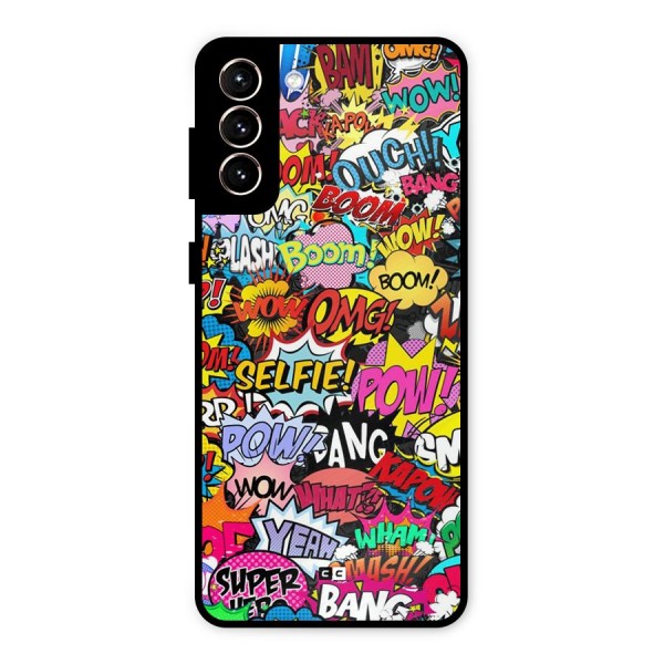 Comic Ringtone Metal Back Case for Galaxy S21 Plus