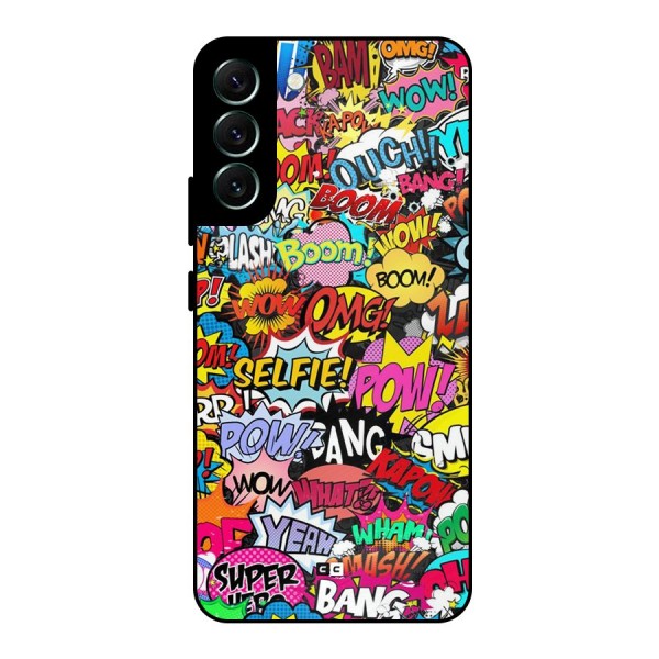 Comic Ringtone Metal Back Case for Galaxy S22 Plus 5G