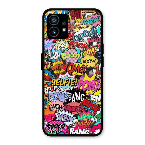 Comic Ringtone Metal Back Case for Nothing Phone 1