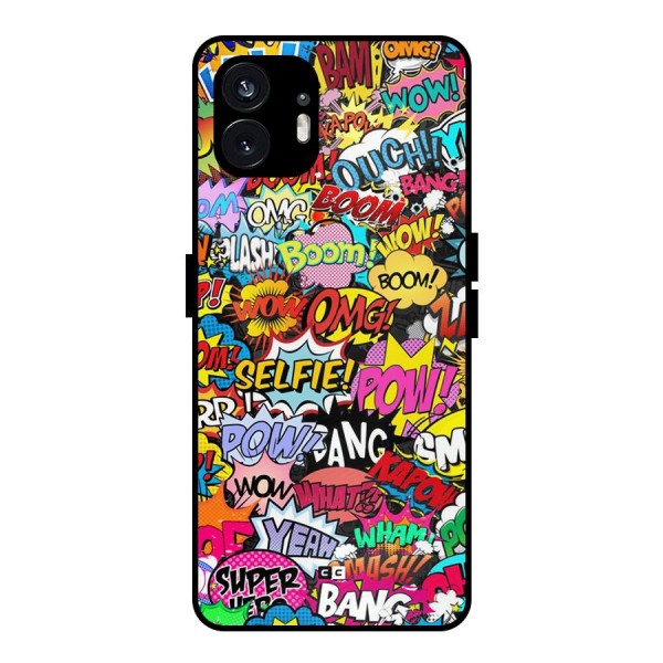 Comic Ringtone Metal Back Case for Nothing Phone 2