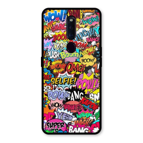 Comic Ringtone Metal Back Case for Oppo F11 Pro