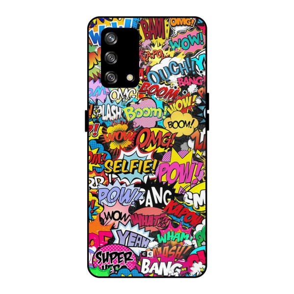 Comic Ringtone Metal Back Case for Oppo F19