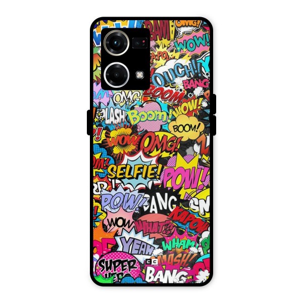 Comic Ringtone Metal Back Case for Oppo F21s Pro 4G