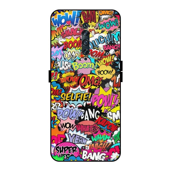 Comic Ringtone Metal Back Case for Oppo Reno2 F