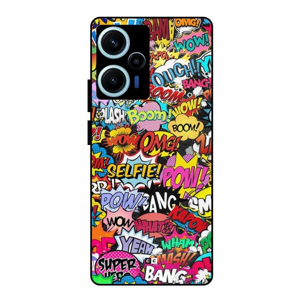 Comic Ringtone Metal Back Case for Poco F5