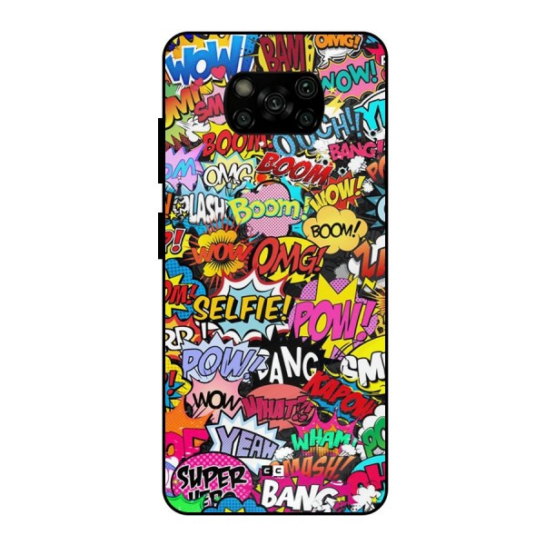 Comic Ringtone Metal Back Case for Poco X3