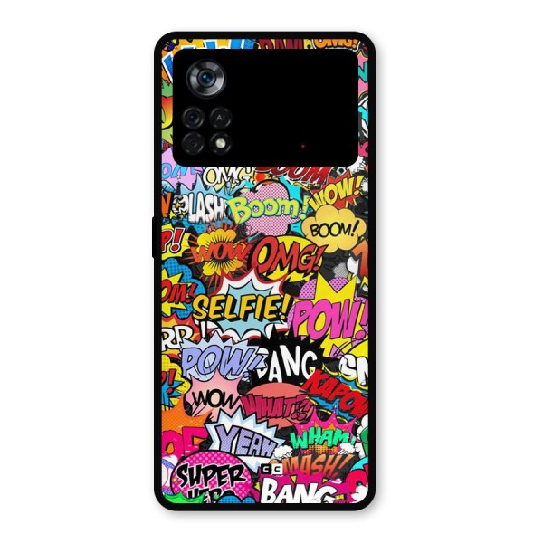 Comic Ringtone Metal Back Case for Poco X4 Pro 5G