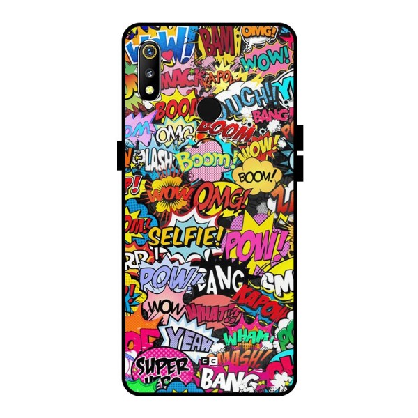 Comic Ringtone Metal Back Case for Realme 3i