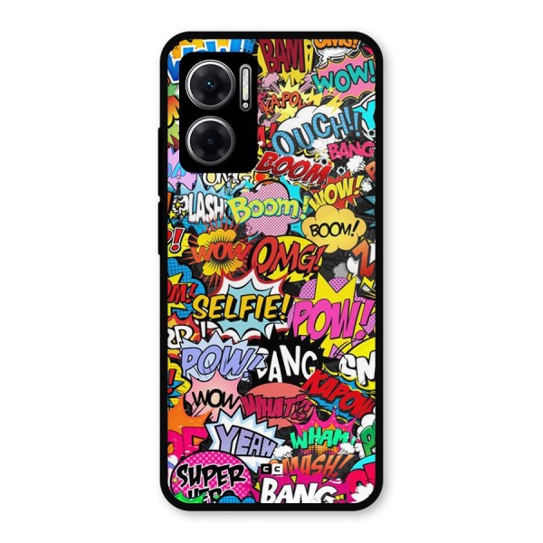 Comic Ringtone Metal Back Case for Redmi 11 Prime 5G