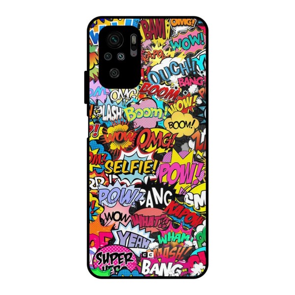 Comic Ringtone Metal Back Case for Redmi Note 10S