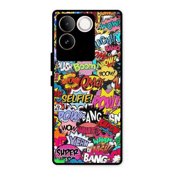 Comic Ringtone Metal Back Case for Vivo T2 Pro