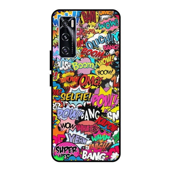 Comic Ringtone Metal Back Case for Vivo V20 SE