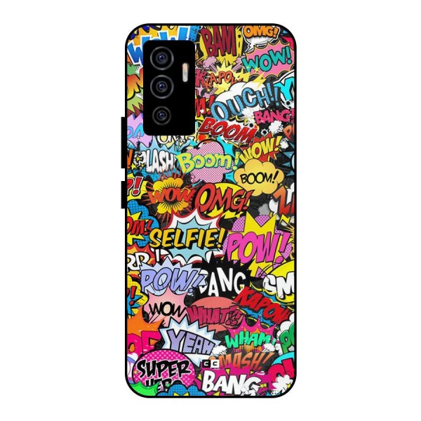 Comic Ringtone Metal Back Case for Vivo V23e