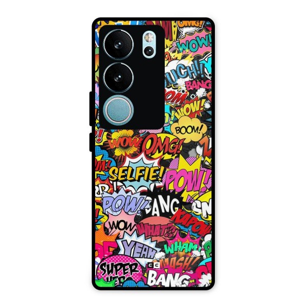 Comic Ringtone Metal Back Case for Vivo V29