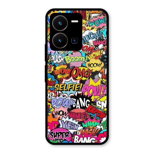 Comic Ringtone Metal Back Case for Vivo Y35