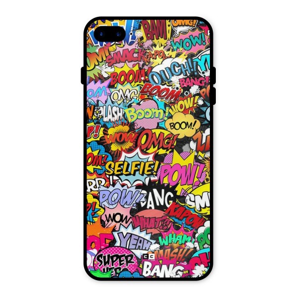 Comic Ringtone Metal Back Case for iPhone 8 Plus