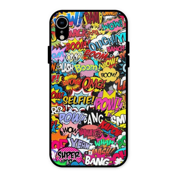 Comic Ringtone Metal Back Case for iPhone XR