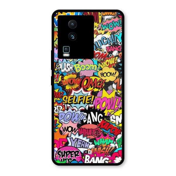 Comic Ringtone Metal Back Case for iQOO Neo 7 Pro